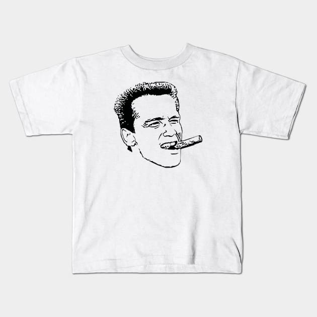 Arnold Schwarzenegger Kids T-Shirt by japonesvoador